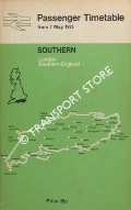 Southern Passenger Timetable - London, Southern England, from 7 May 1973 by British Rail Southern Region